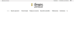 Desktop Screenshot of cerrejon.com